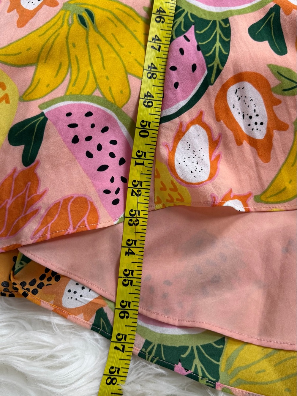 Anthropologie Hutch Tropical Fruit Print Wrap Maxi Dress M NWT - Picture 9 of 13